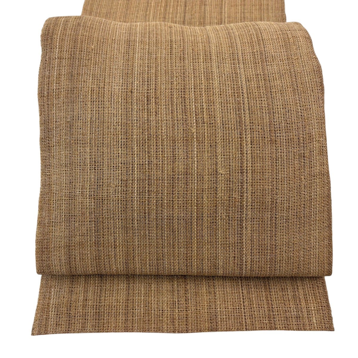 美品】名古屋帯 逸品 八寸名古屋帯 松葉仕立て 夏帯 薄茶色 科｜中古
