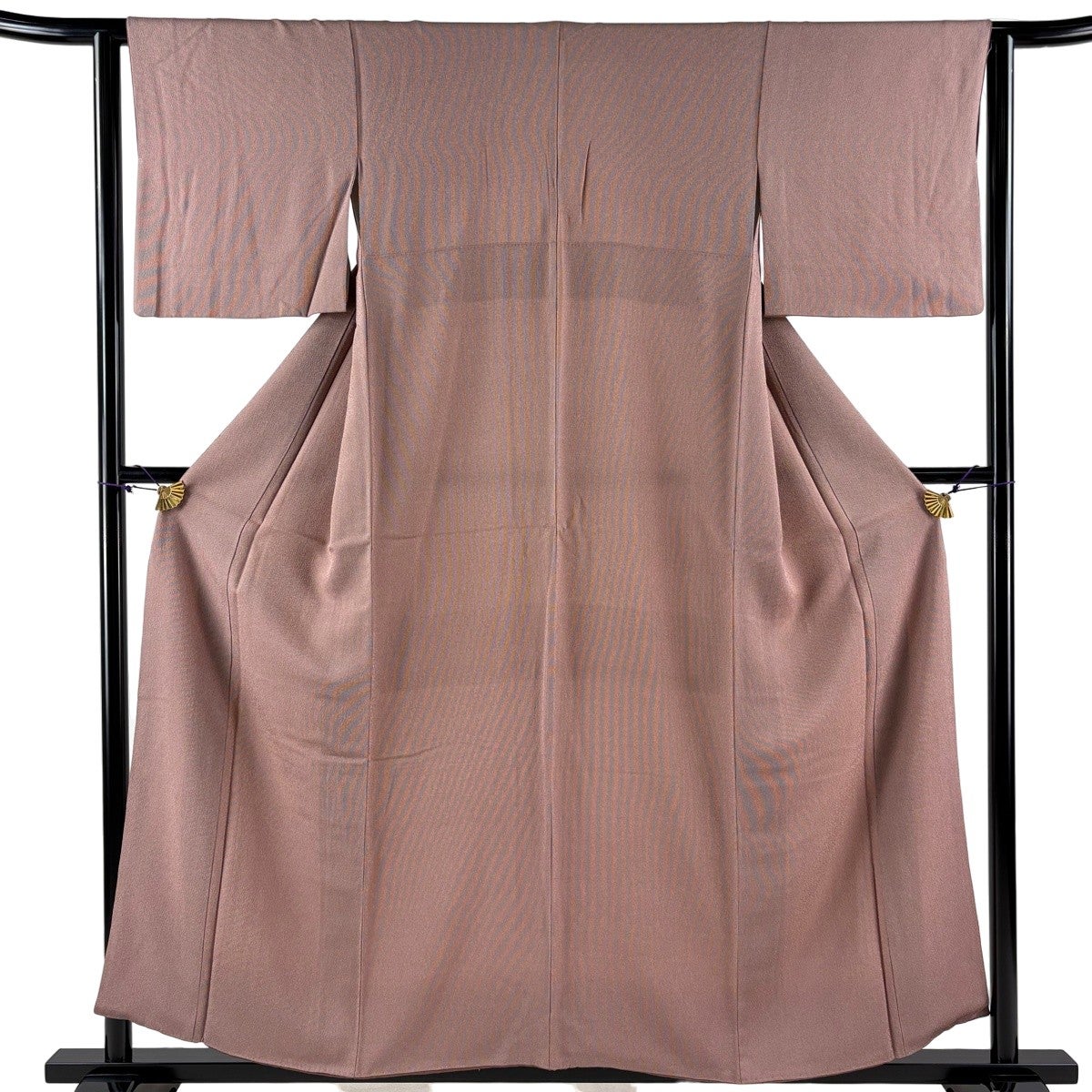 美品】 江戸小紋 身丈153cm 裄丈63cm S 袷 万筋 薄小豆 正絹 秀品