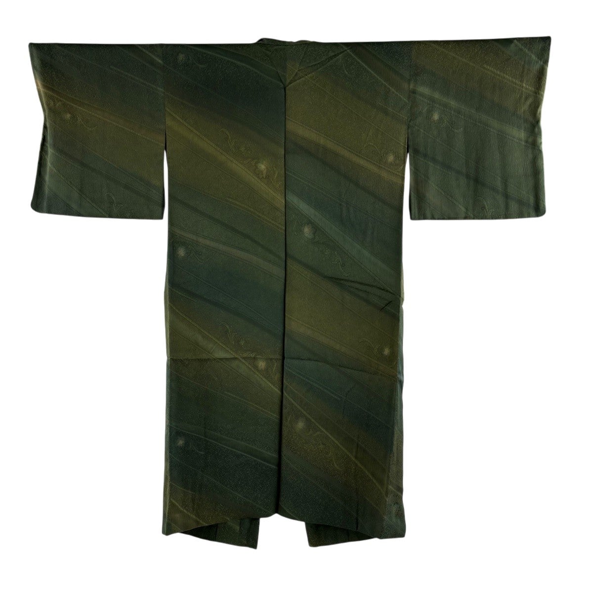 美品】 道中着 身丈103cm 裄丈66.5cm M 泥ぼかし染 和装コート 
