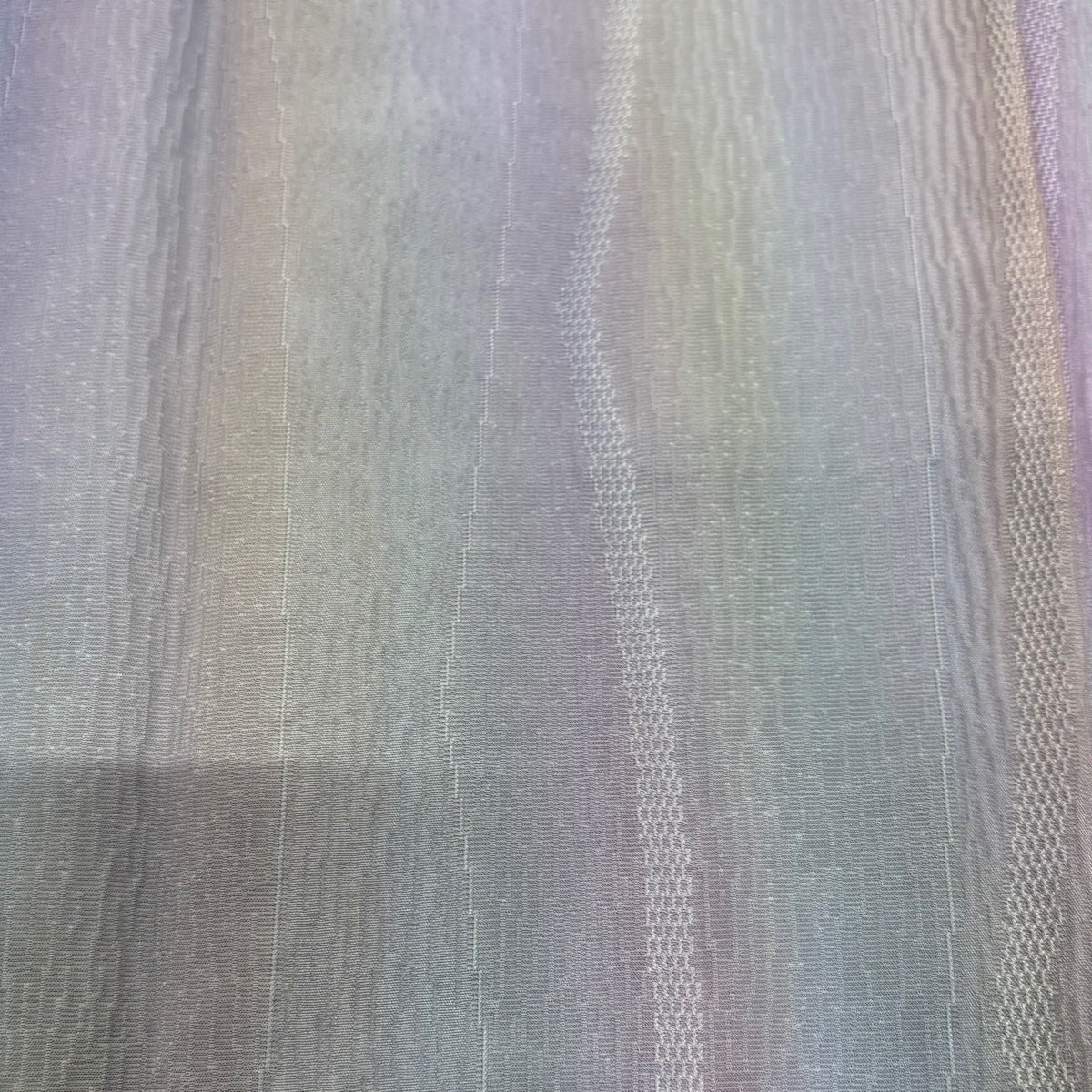 【美品】 道行 身丈90cm 裄丈61.5cm 正絹 秀品 【中古】 道行 身丈105cm 裄丈69cm L 和装コート 都衿 幾何学 地紋 灰紫 正絹 美