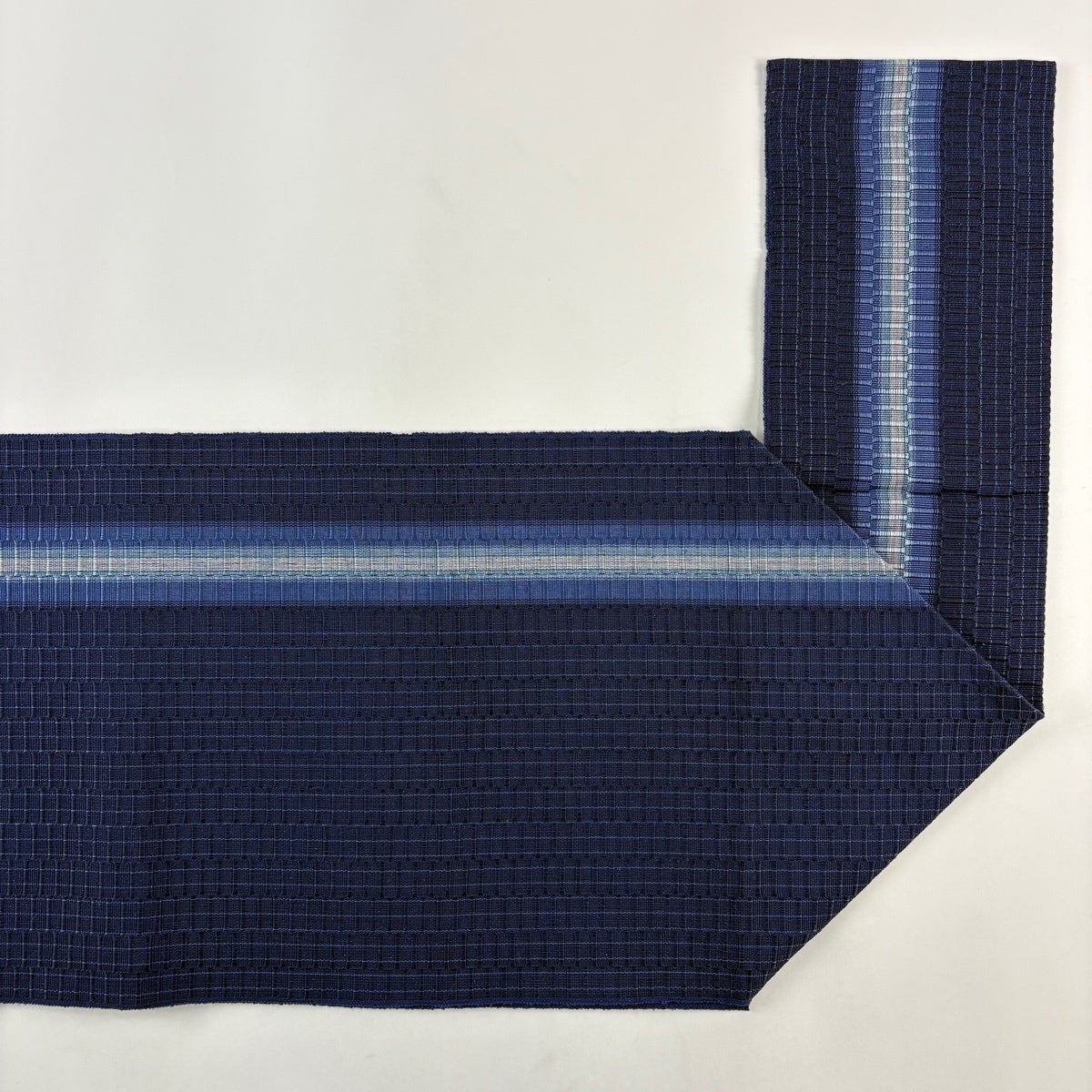 美品】 名古屋帯 逸品 証紙あり 結城紬地 松葉仕立て 八寸名古屋帯 縞