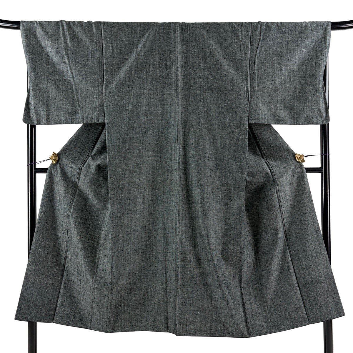 美品】 男着物 身丈157cm 裄丈70.5cm L 袷 アンサンブル 紬 亀甲絣
