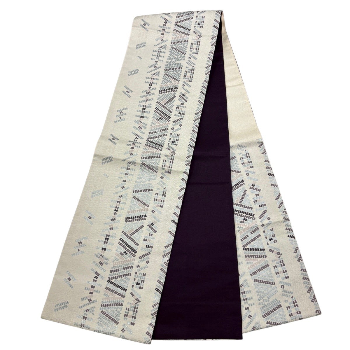 美品】 付下げ 身丈168cm 裄丈63.5cm S 袷 袋帯セット 幾何学 ぼかし