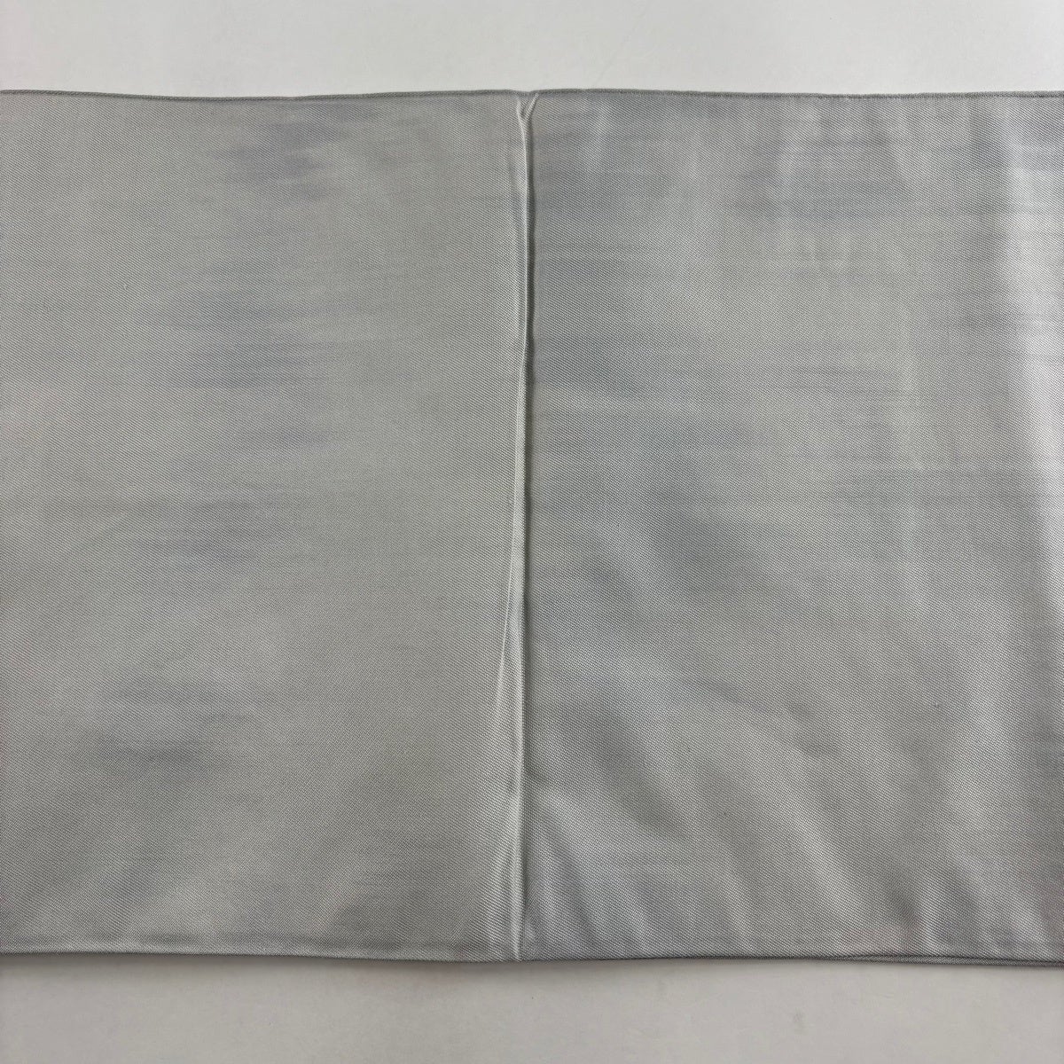 袋帯 秀品 関西仕立て 流水 幾何学模様 灰色 六通 正絹｜中古・古着