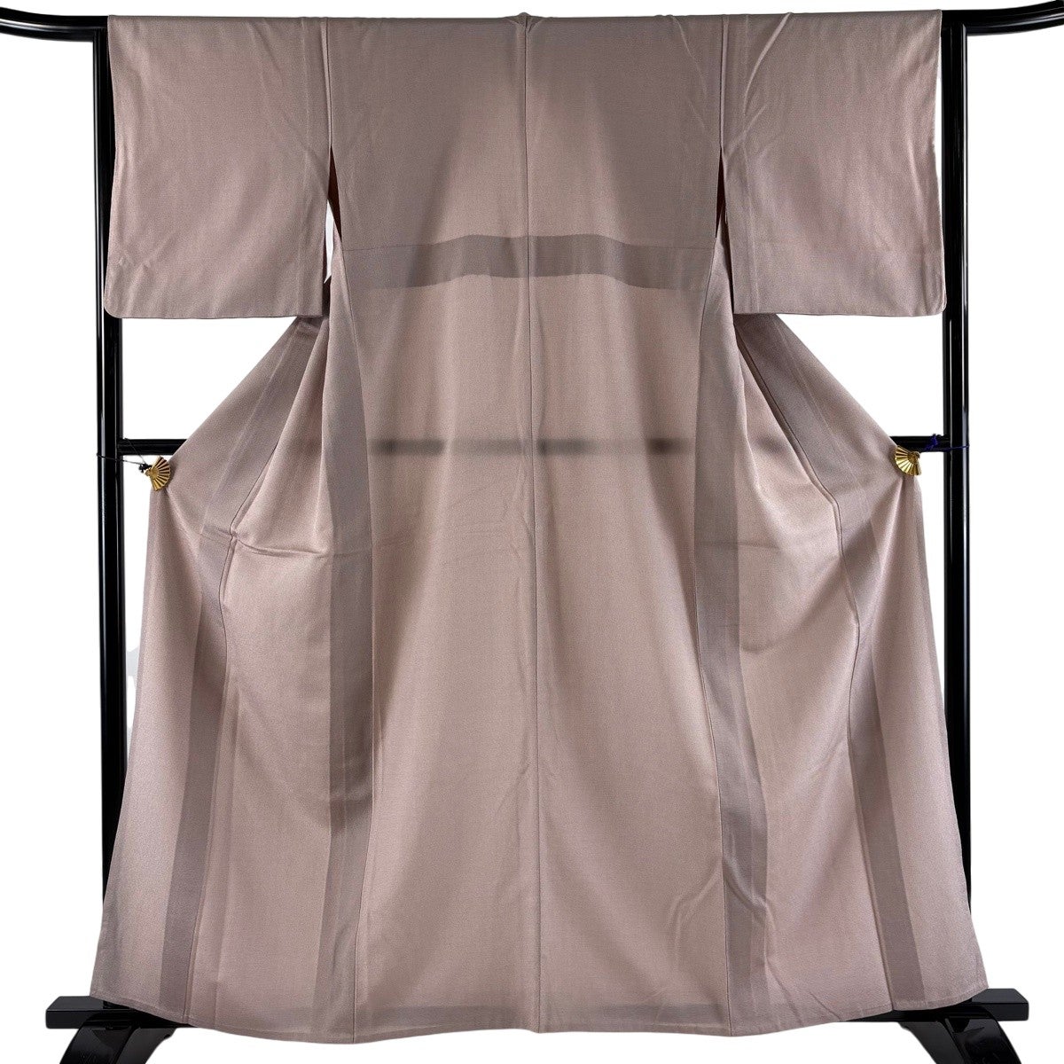 紬 身丈164.5cm 裄丈67cm M 単衣 縦ぼかし ピンク 正絹 秀品｜中古