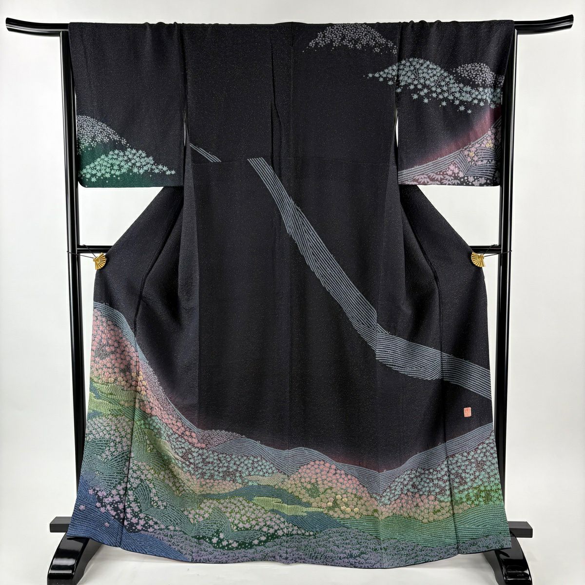 訪問着 美品 秀品 168cm 66cm 正絹