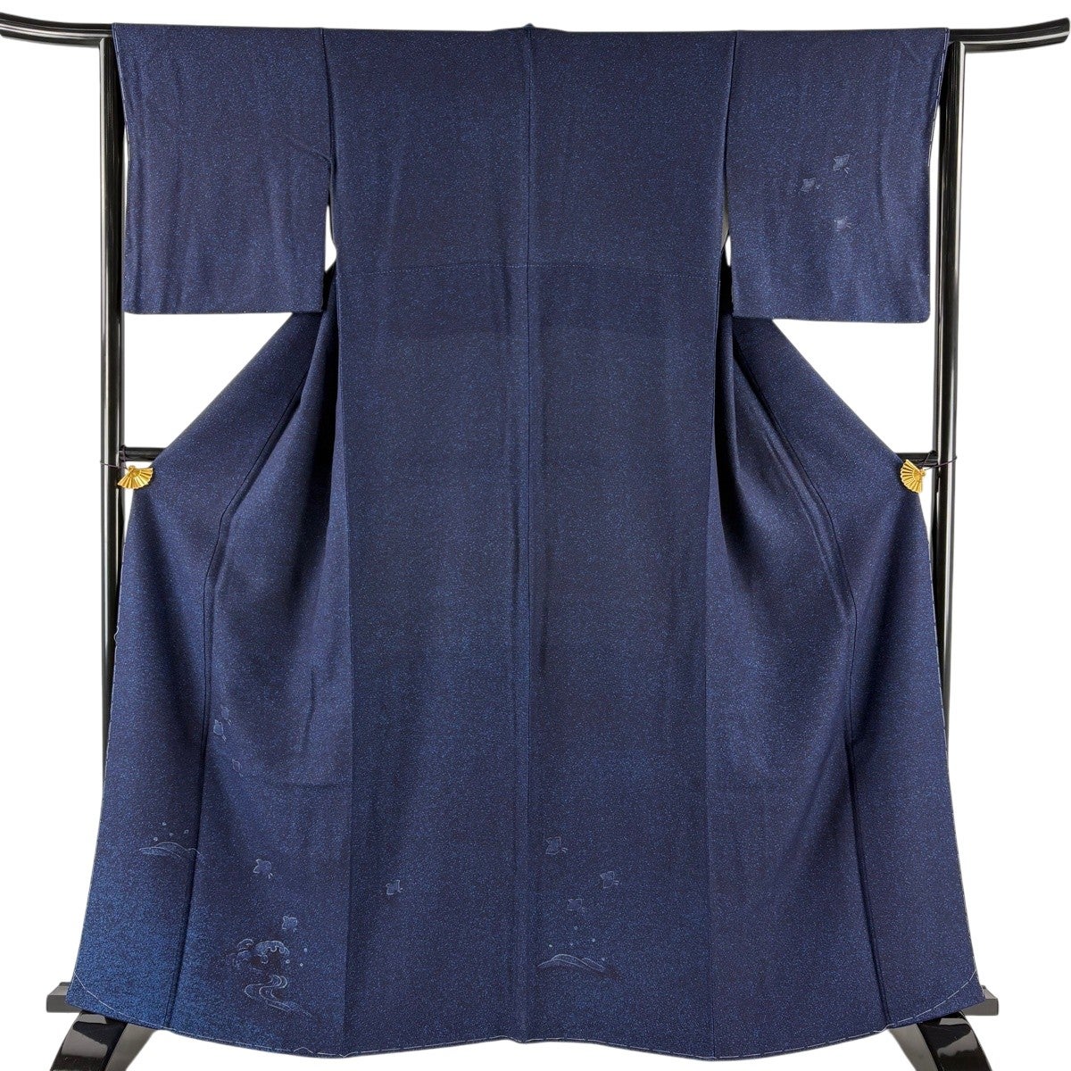 付下げ 身丈161cm 裄丈63cm S 袷 紬地 巻物 焦茶色 正絹 秀品｜中古