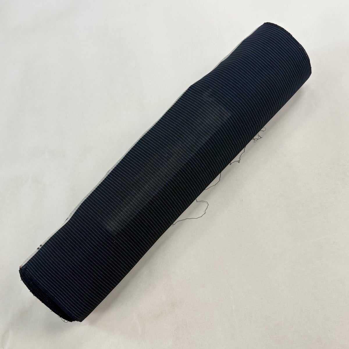 反物 逸品 塩沢紬 夏塩沢 証紙有 縞 紺色 正絹｜中古・古着