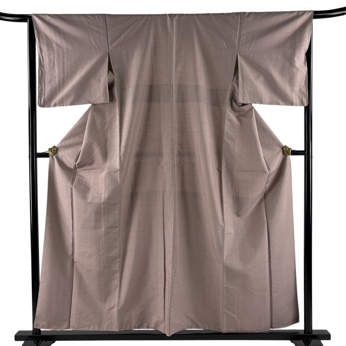 美品】 紬 身丈156.5cm 裄丈65cm M 袷 薄小豆 正絹 秀品｜中古・古着