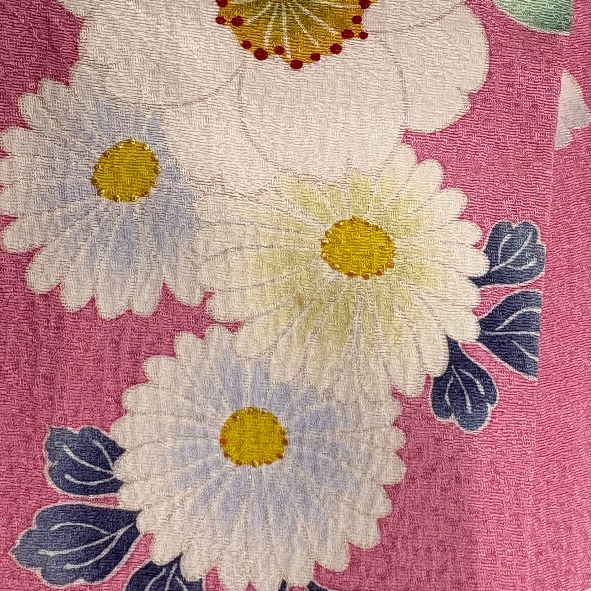 振袖 身丈165cm 裄丈65.5cm M 袷 袋帯フルセット 桜 菊 金糸 金彩