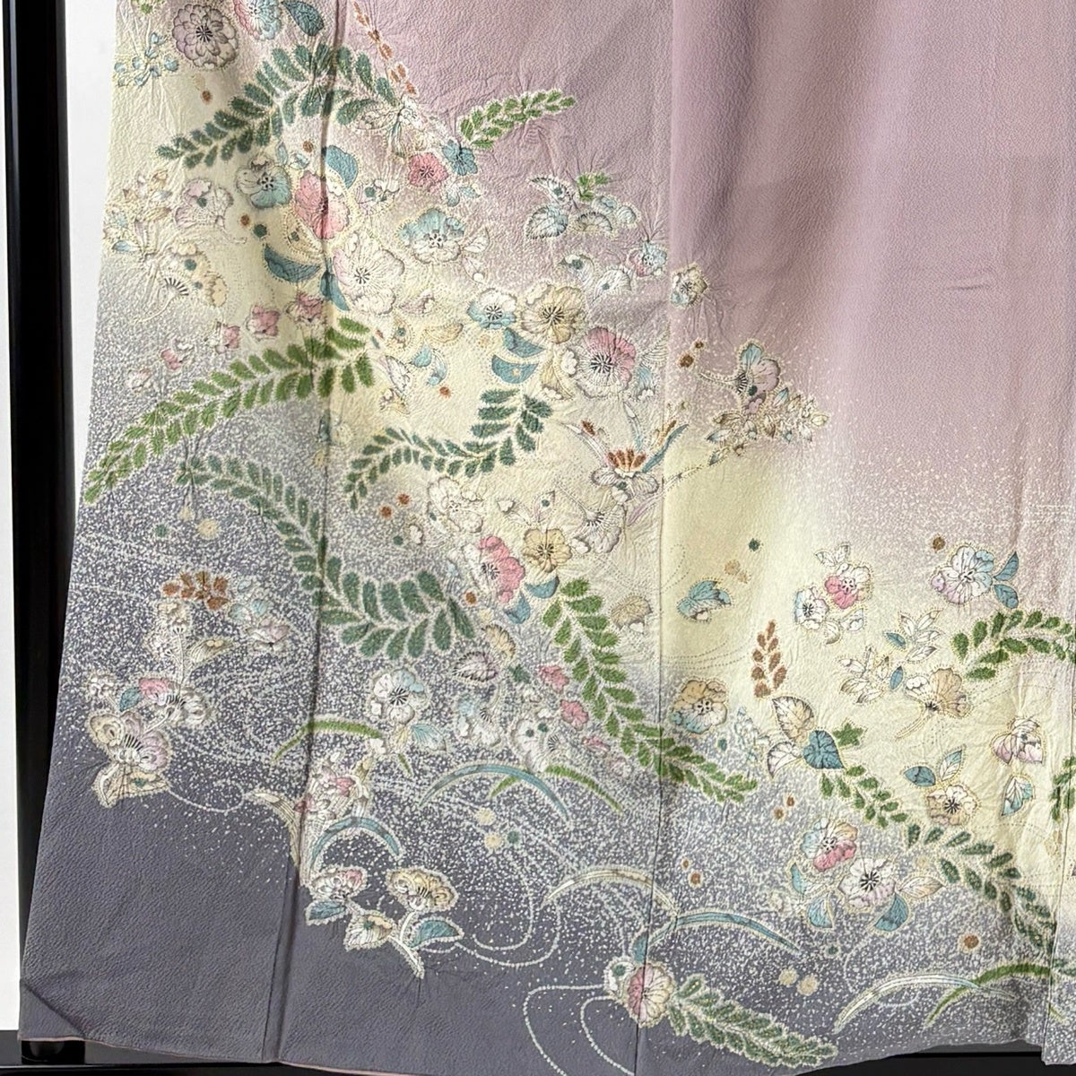 ★専用★未使用品 訪問着 辻が花 身丈171cm 裄丈71cm トールサイズ正絹 訪問着 身丈157cm 裄丈62cm S 袷 辻が花 流水 金彩 ぼかし 薄紫 正絹