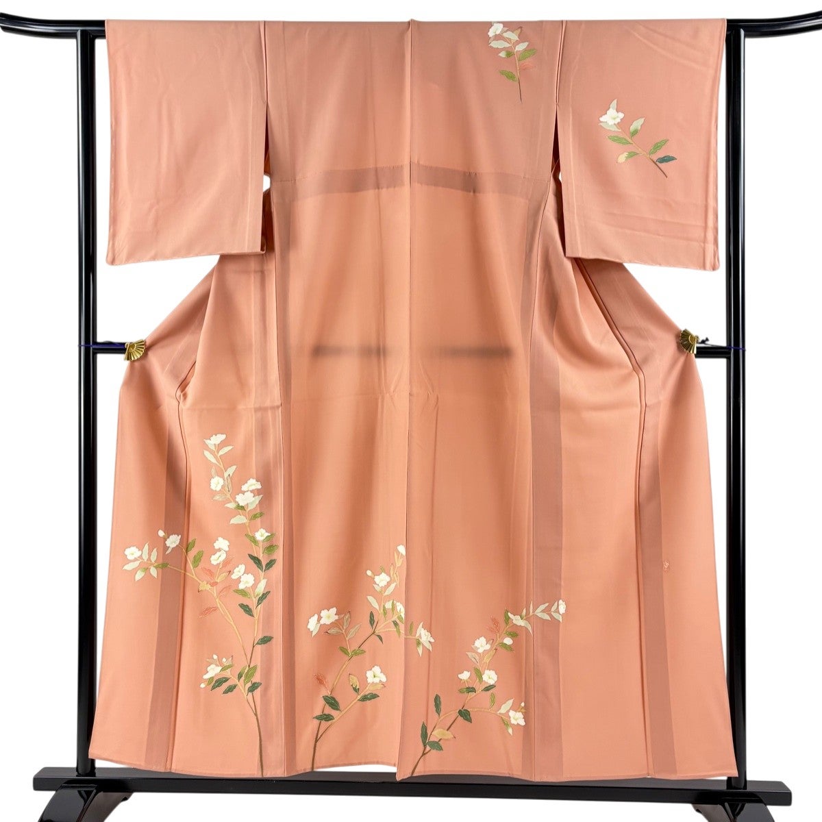 美品】 付下げ 身丈156cm 裄丈62cm S 単衣 落款あり 枝花 美品】 付下げ 身丈156cm 裄丈62cm S 単衣 落款あり 枝花