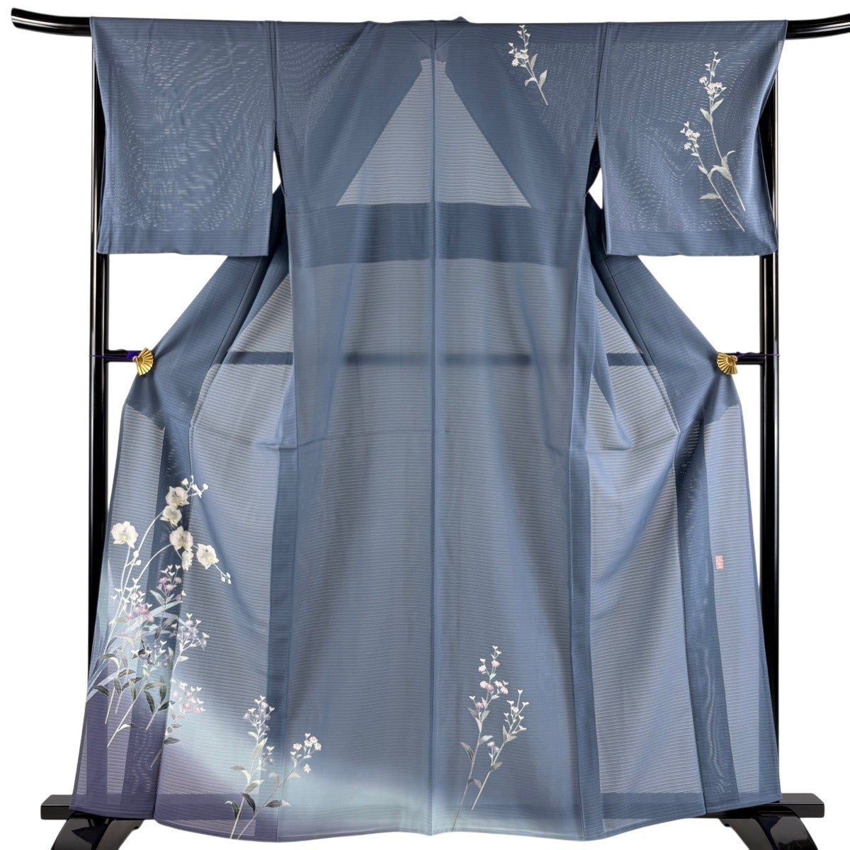 美品】 付下げ 身丈161.5cm 裄丈67.5cm L 薄物 絽 阿部佳雪 落款あり