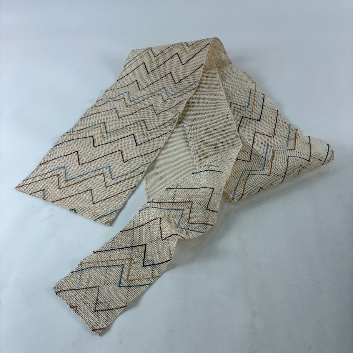 名古屋帯 秀品 夏帯 羅織 八寸名古屋帯 松葉仕立て トンネル仕立て