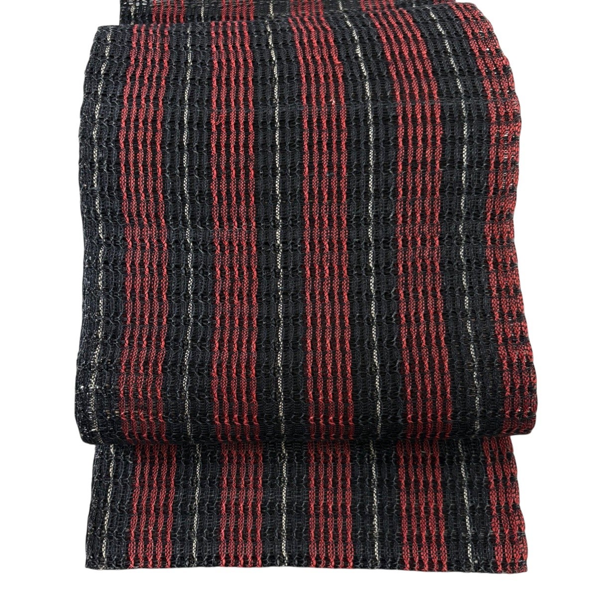 美品】 名古屋帯 優品 松葉仕立て トンネル仕立て 八寸名古屋帯 紬地