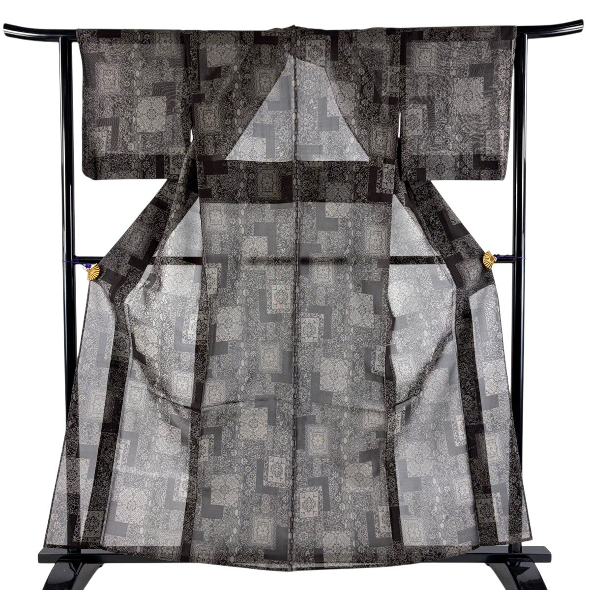 美品】 大島紬 身丈160cm 裄丈63cm S 薄物 夏大島紬 白川貞夫 落款あり