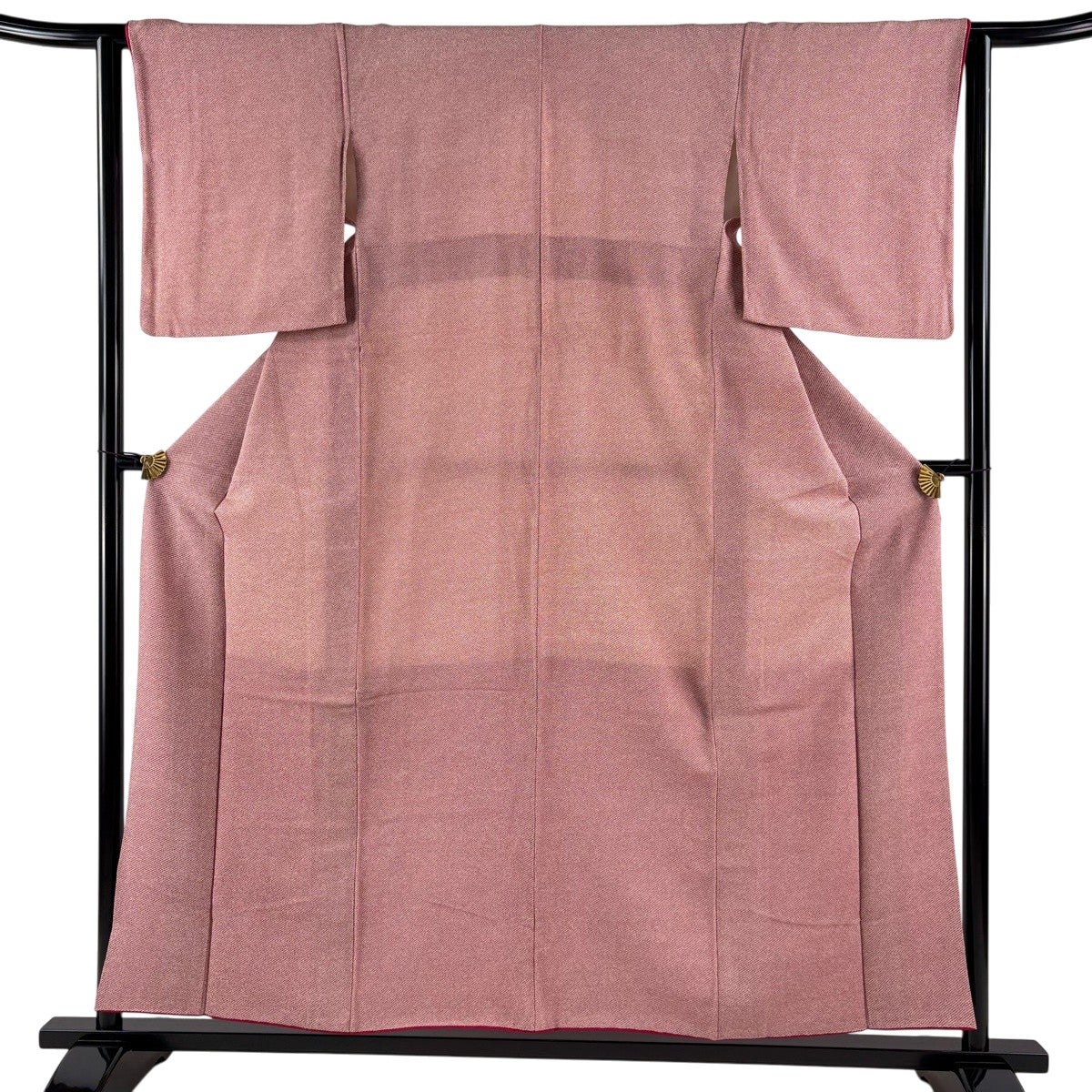美品】 小紋 身丈154cm 裄丈62.5cm S 袷 桜 桜の花びら 銀彩 ぼかし