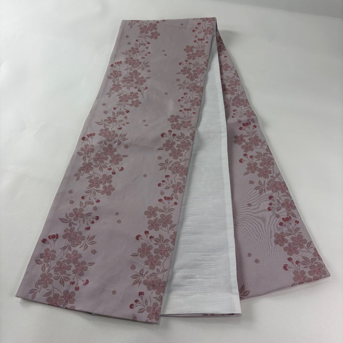 袋名古屋帯 優品 桜 桜の花びら 薄紫 化繊｜中古・古着・リサイクル