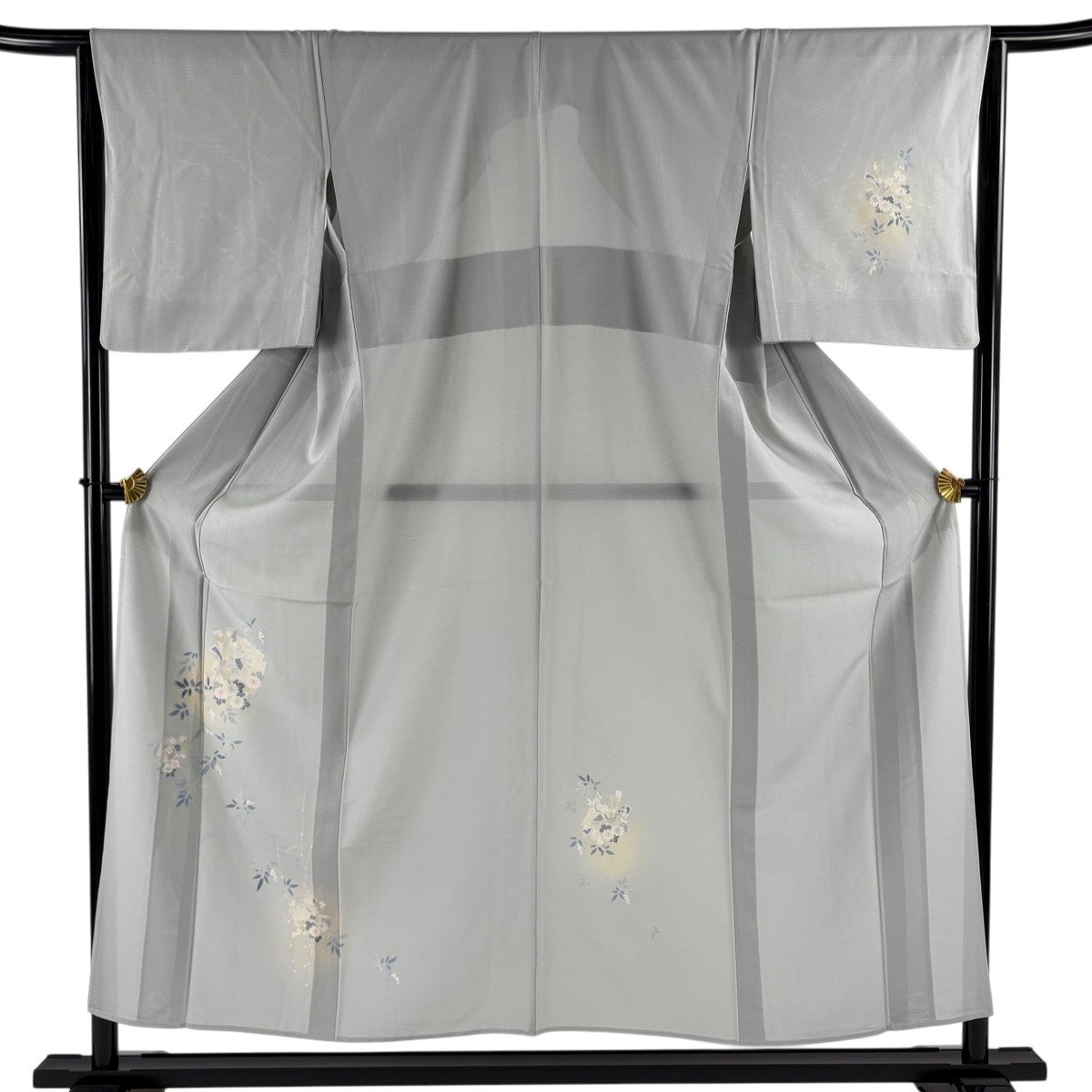 【美品】 付下げ 身丈156.5cm 裄丈64.5cm 正絹 名品 【中古】 訪問着 身丈156.5cm 裄丈64.5cm M 袷 落款あり 椿 萩 ぼかし 薄ピンク
