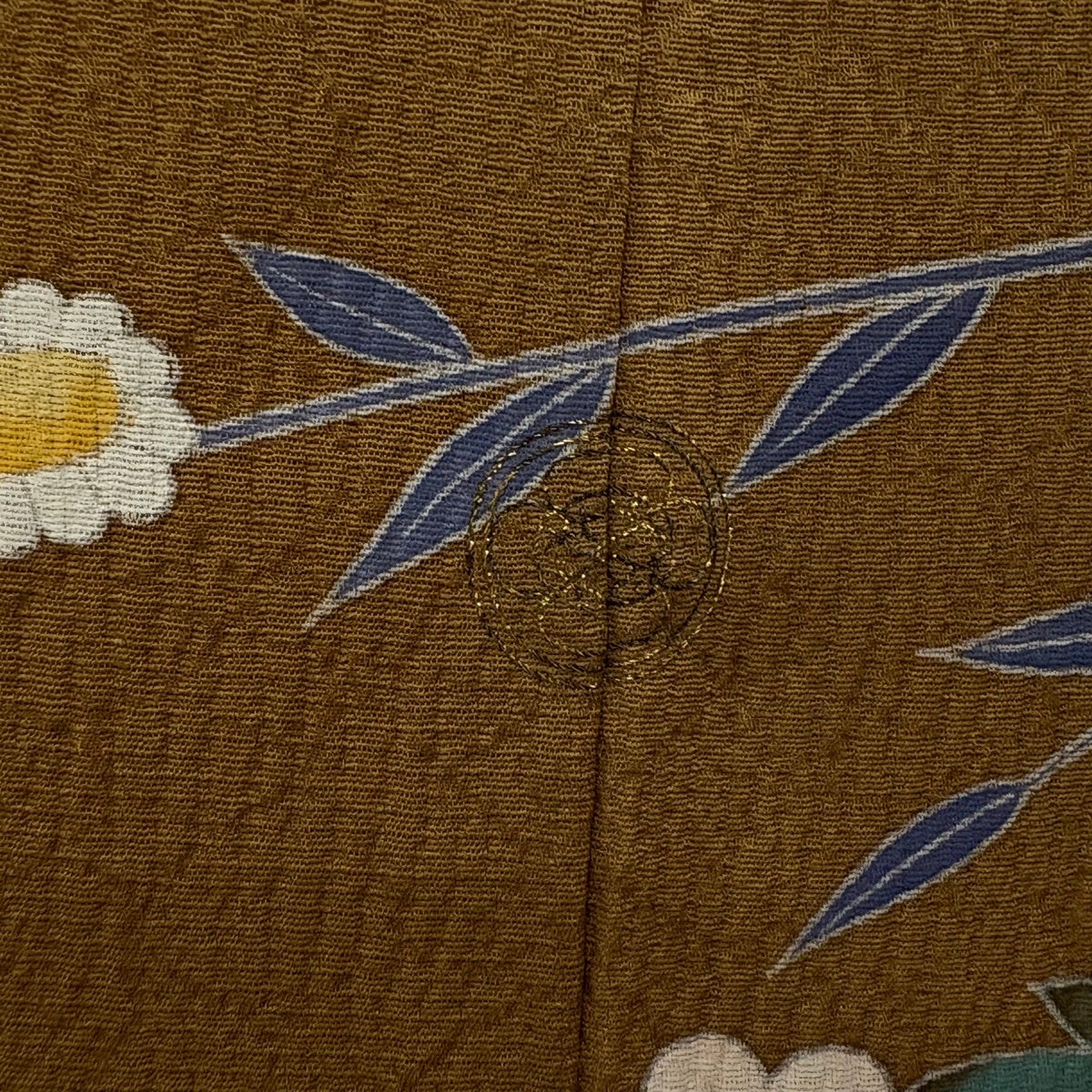 訪問着 身丈155.5cm 裄丈62cm S 袷 落款あり 草花 枝梅 染め分け