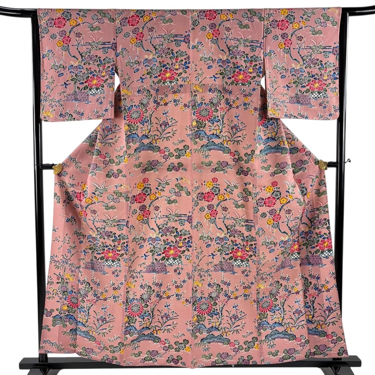 小紋 身丈159cm 裄丈62.5cm 正絹 名品 【中古】 美品】 小紋 身丈159cm 裄丈62.5cm 正絹 秀品 【中古】の通販 by