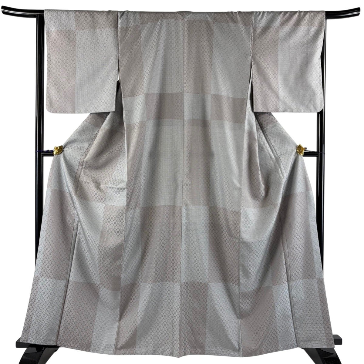 大島紬 身丈155cm 裄丈62.5cm 正絹 秀品 【中古】 美品】 大島紬 身丈155.5cm 裄丈62.5cm S 袷 証紙あり 草花 紺色 正絹