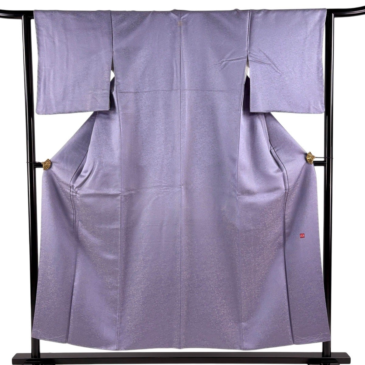 美品】 色無地 身丈152cm 裄丈62cm S 袷 久保田一竹工房 落款あり 金