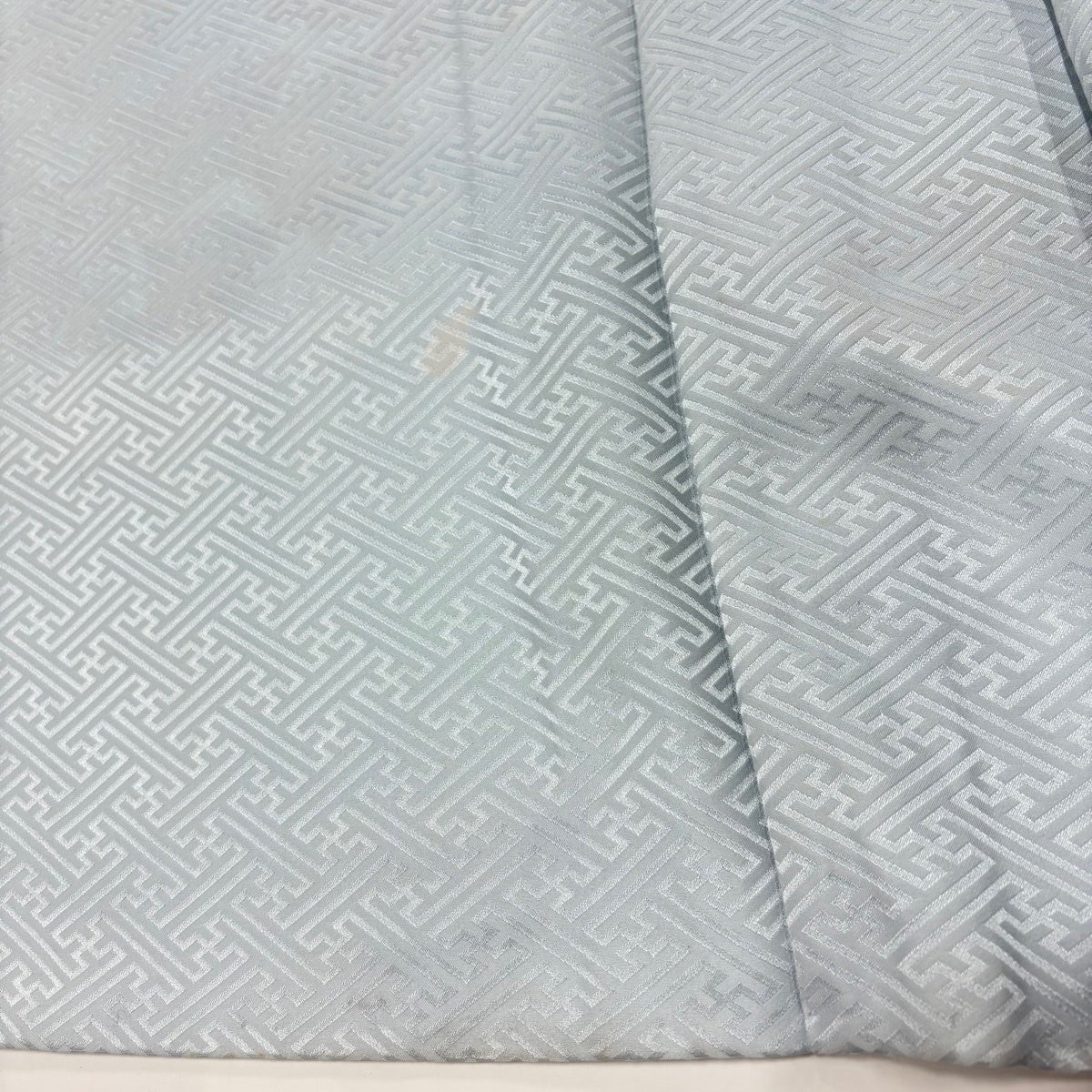 付下げ 身丈167.5cm 裄丈69.5cm L 袷 雲文 菊 金糸 金彩 水色 正絹 秀