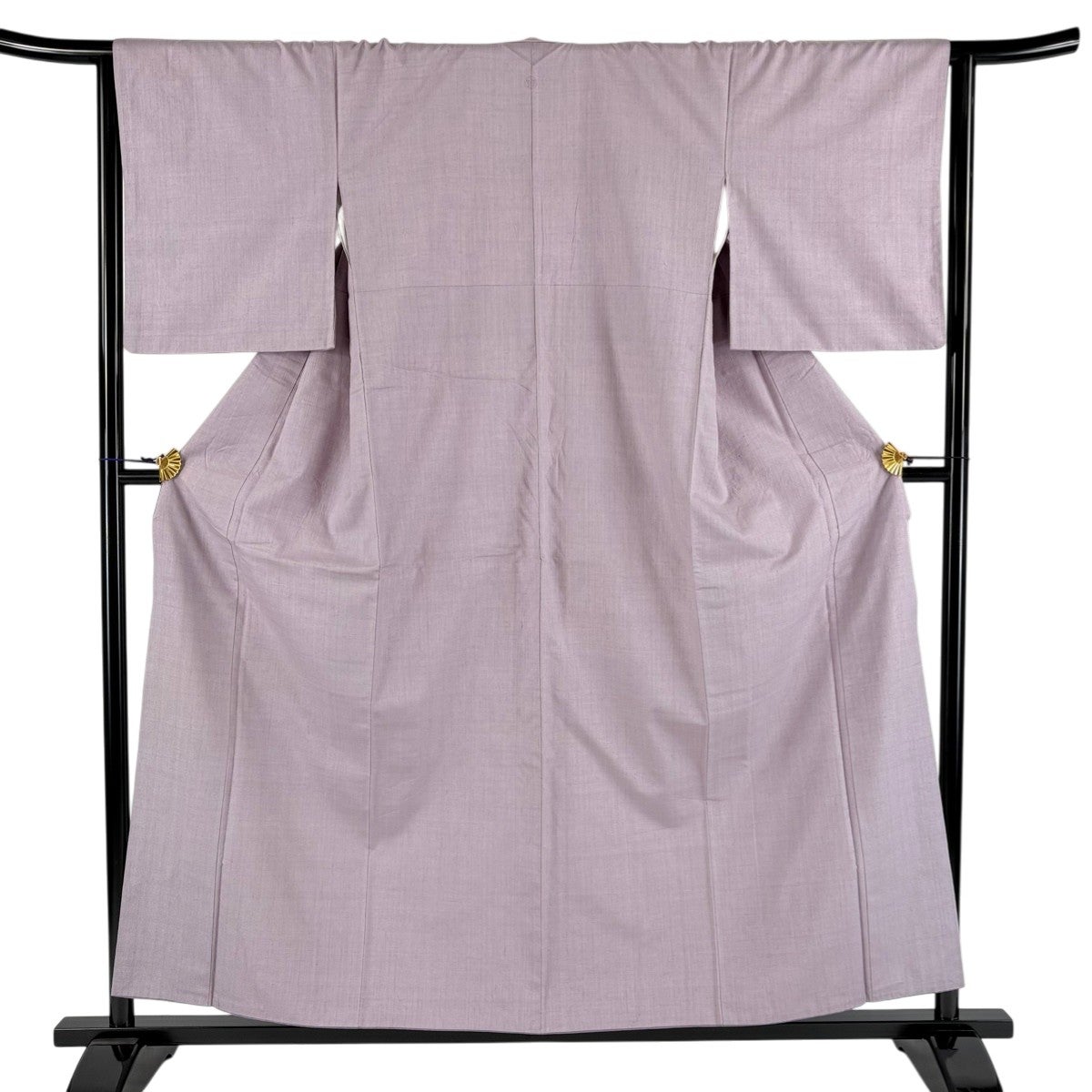 紬 身丈160.5cm 裄丈66cm M 袷 茶色 正絹 秀品 一つ紋｜中古・古着