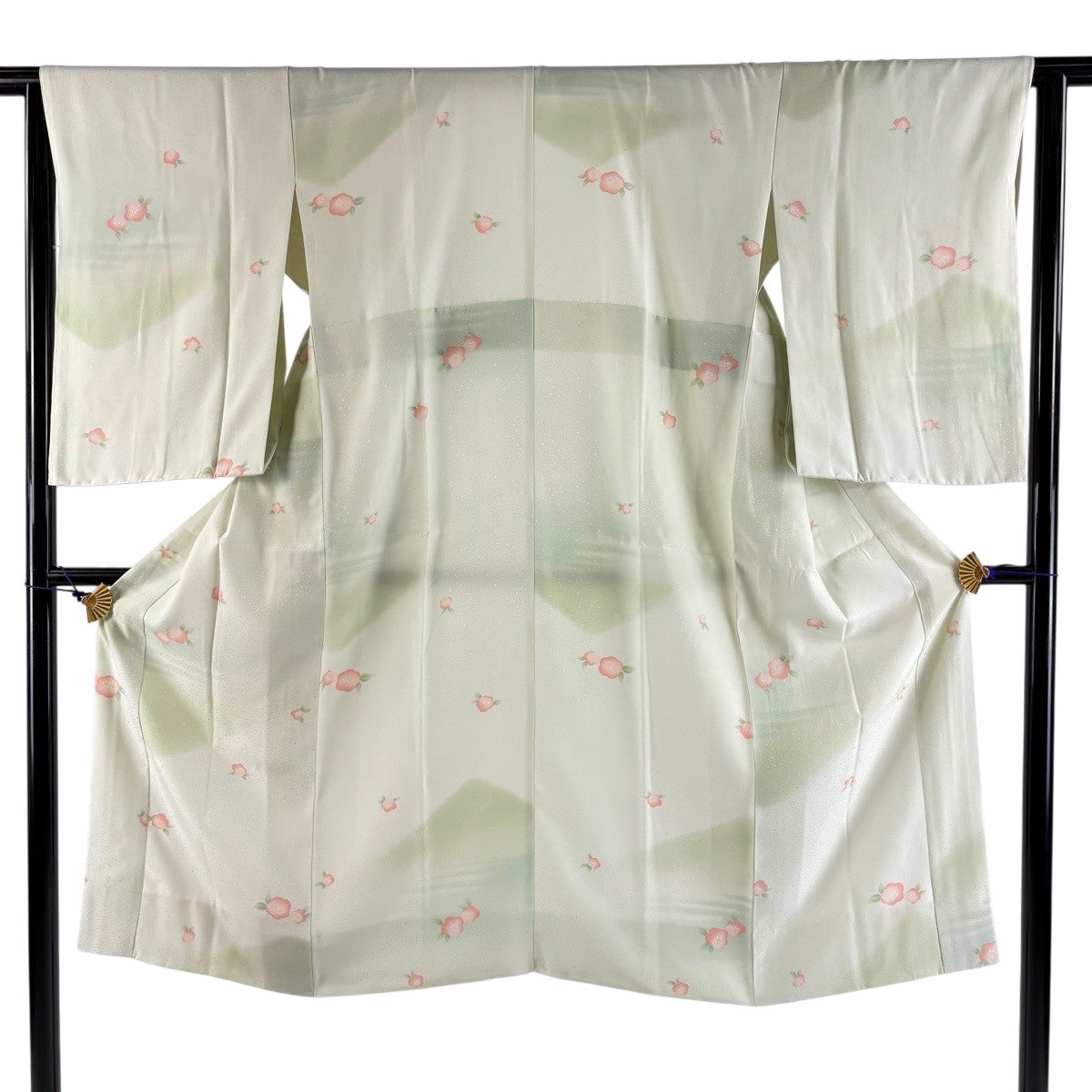 長襦袢 身丈130.5cm 裄丈68.5cm L 幾何学 絞り 水色 正絹 秀品｜中古