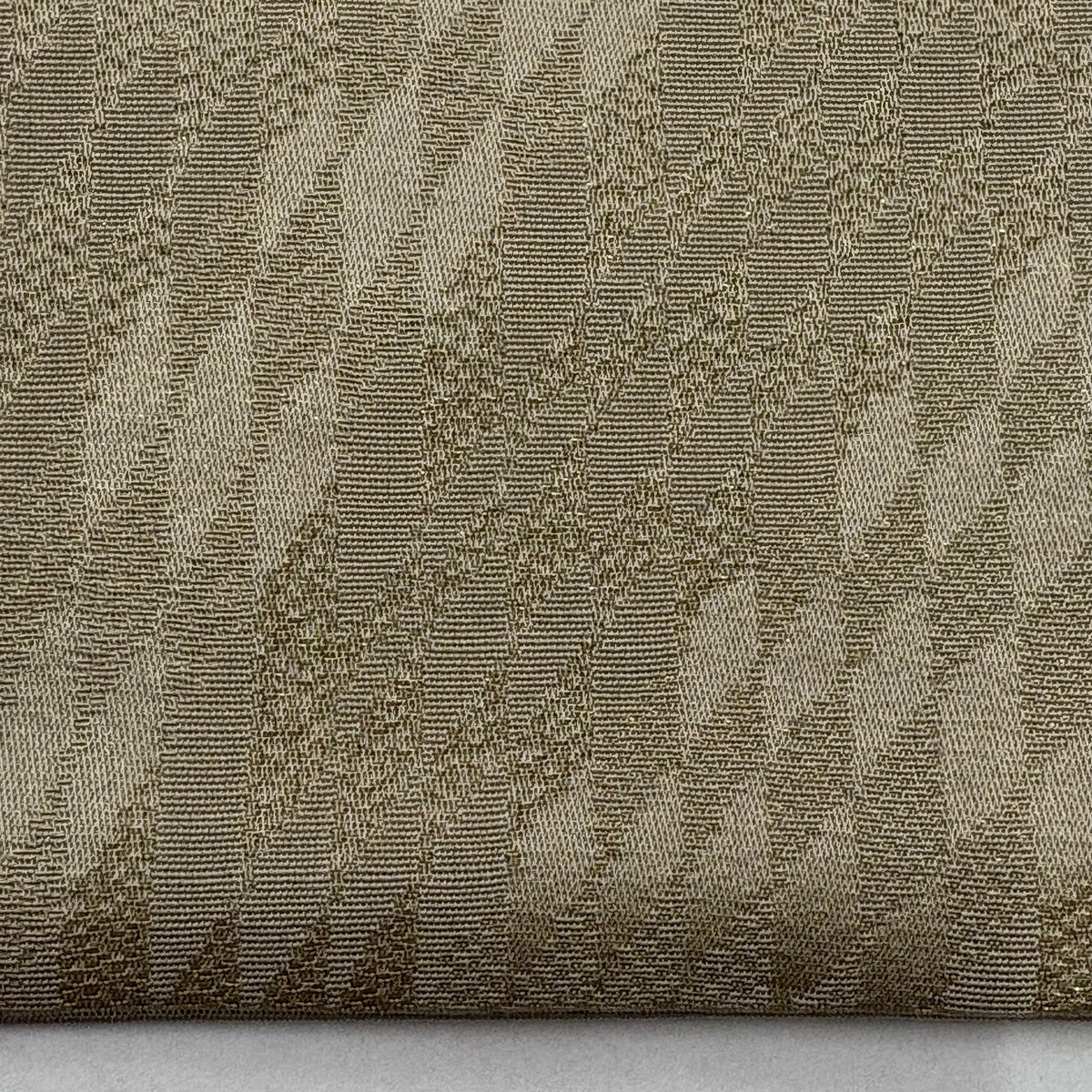 袋帯 秀品 華文 花鳥 金糸 相良刺繍 ベージュ お太鼓柄 正絹｜中古