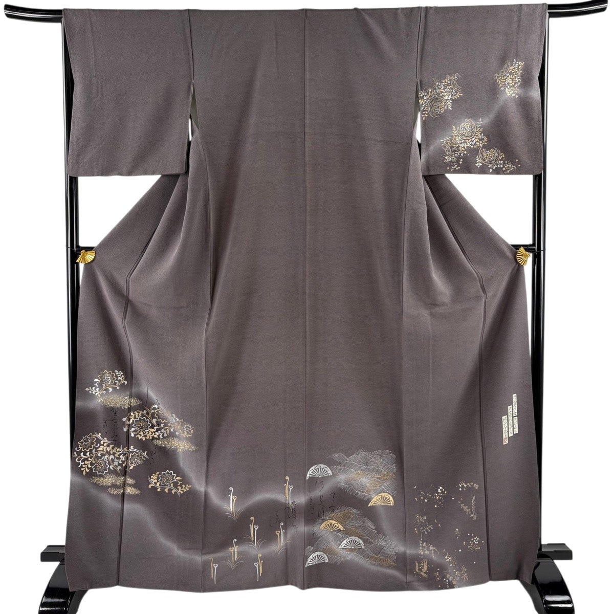 50%OFF 付下げ 身丈166cm 裄丈67cm M 袷 樽本伊勢蔵 落款あり 花唐草