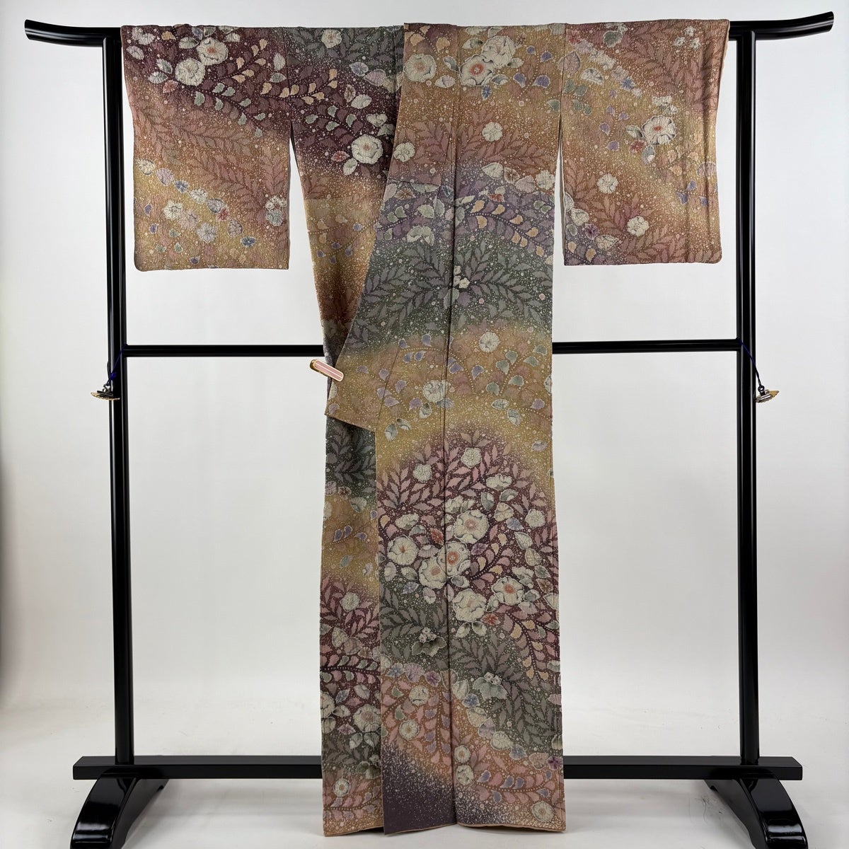 訪問着 身丈163cm 裄丈65.5cm M 袷 翠山工房 やまと 落款あり 訪問着 身丈163cm 裄丈65.5cm M 袷 翠山工房 やまと 落款あり