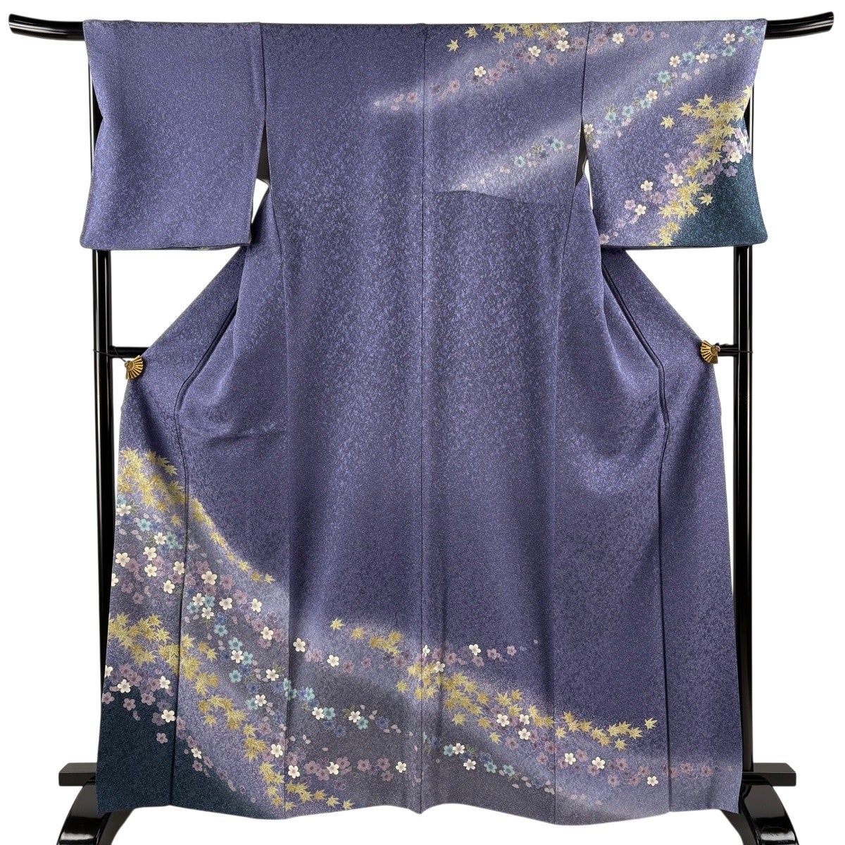 美品】 振袖 身丈166.5cm 裄丈64.5cm M 袷 落款あり 辻が花 金通し