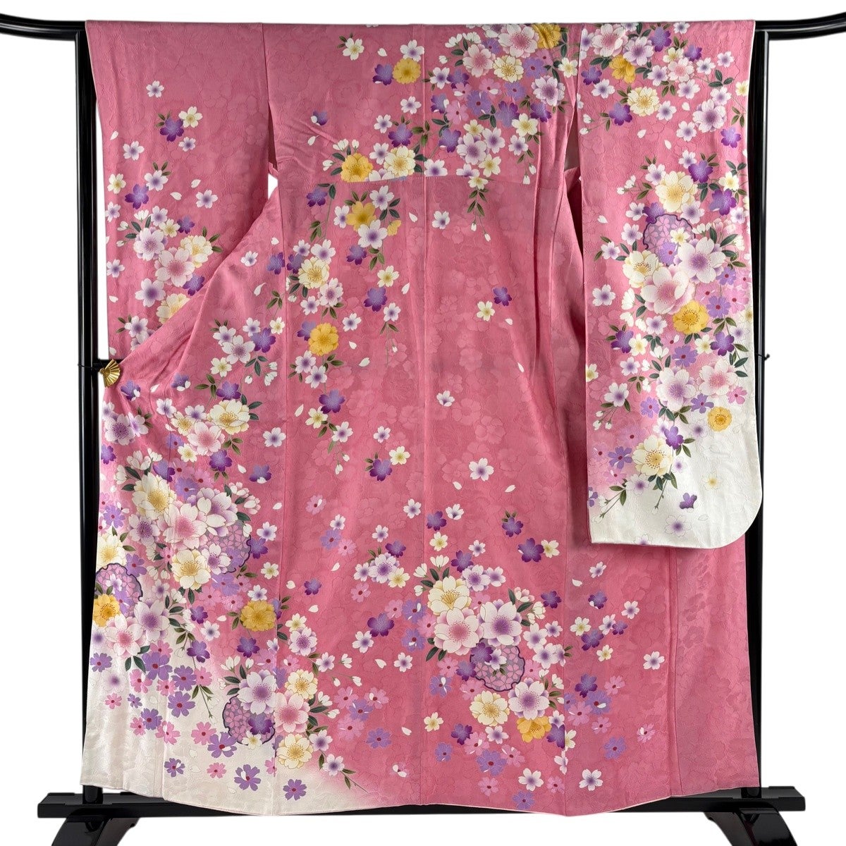 お値下げやまと謹製しだれ花 振袖 身丈168 トールサイズ 正絹 お値下げやまと謹製しだれ花 振袖 身丈168 トールサイズ 正絹