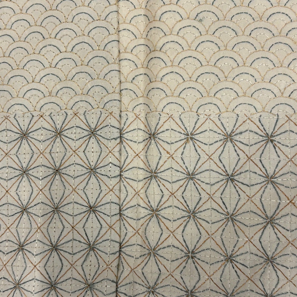 美品】 訪問着 身丈156.5cm 裄丈62.5cm S 袷 紬地 有職文様 刺繍