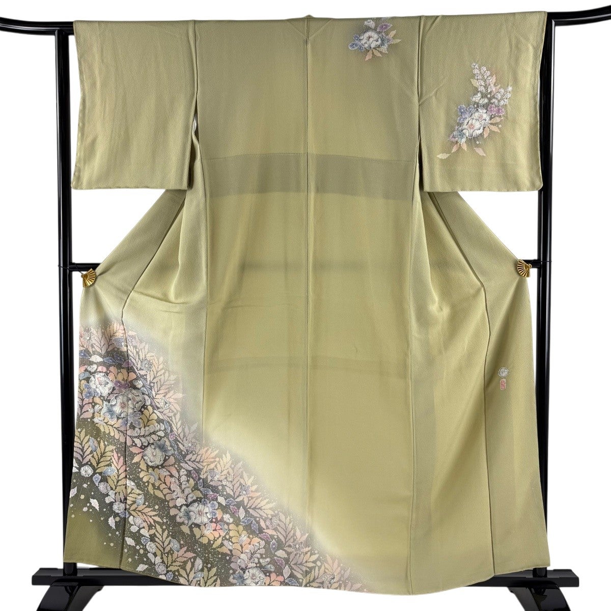 美品】 付下げ 身丈158.5cm 裄丈62cm S 袷 翠山工房 やまと 落款あり