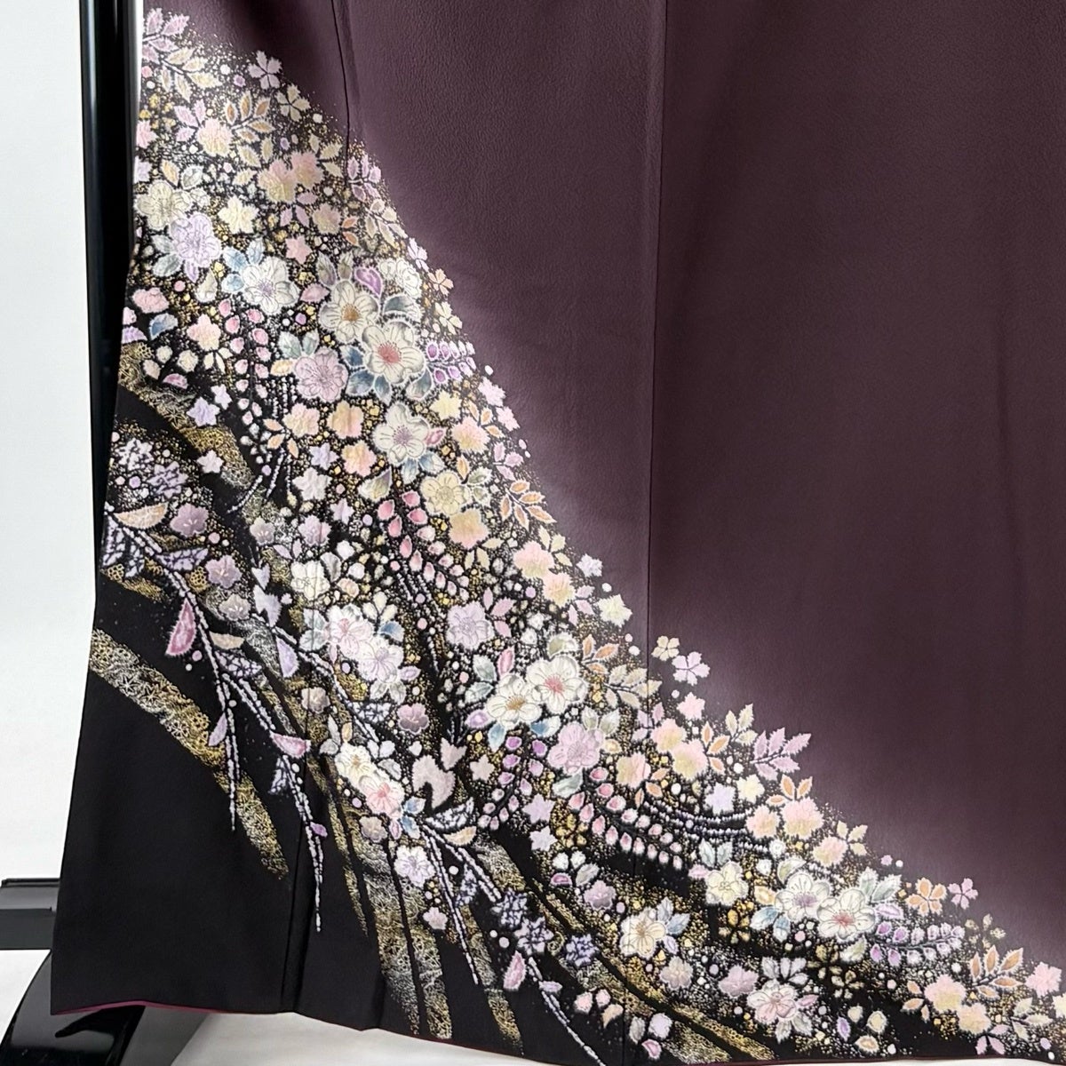 付下げ 身丈167cm 裄丈70cm L 袷 翠山工房 やまと 落款あり 辻が花
