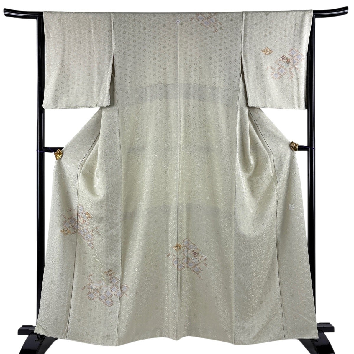 美品】 付下げ 身丈159.5cm 裄丈64.5cm M 袷 千總 落款あり 鳥 草花