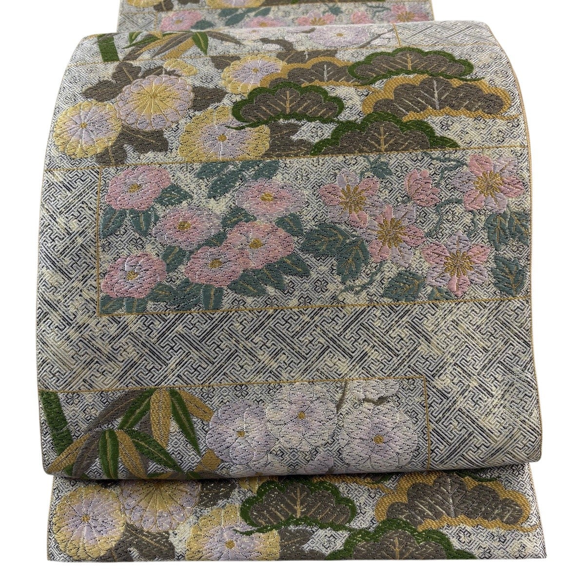 美品】 袋帯 名品 落款あり 伝統工芸士 若林弘恵 新世紀の風形 松竹梅
