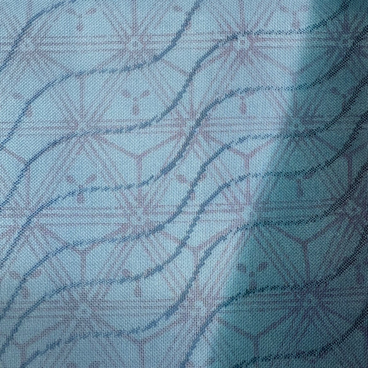 美品】 袋帯 名品 やまと 花唐草 金銀糸 刺繍 青紫 お太鼓柄 正絹