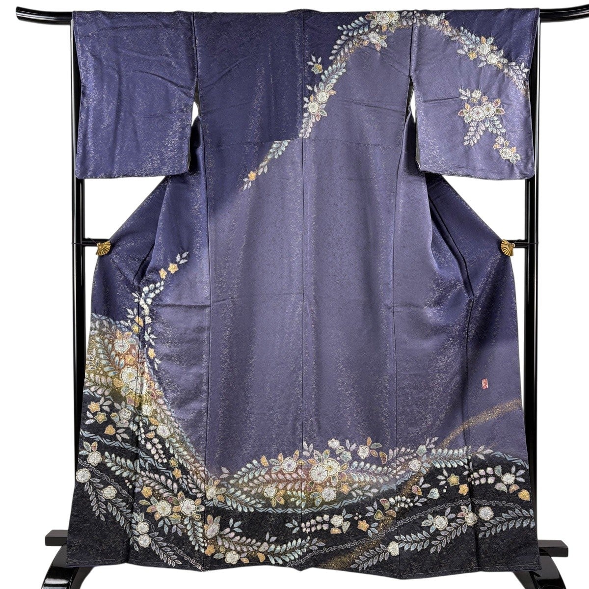 美品】 訪問着 身丈164.5cm 裄丈66cm M 袷 徳永憲峯 落款あり 辻が花