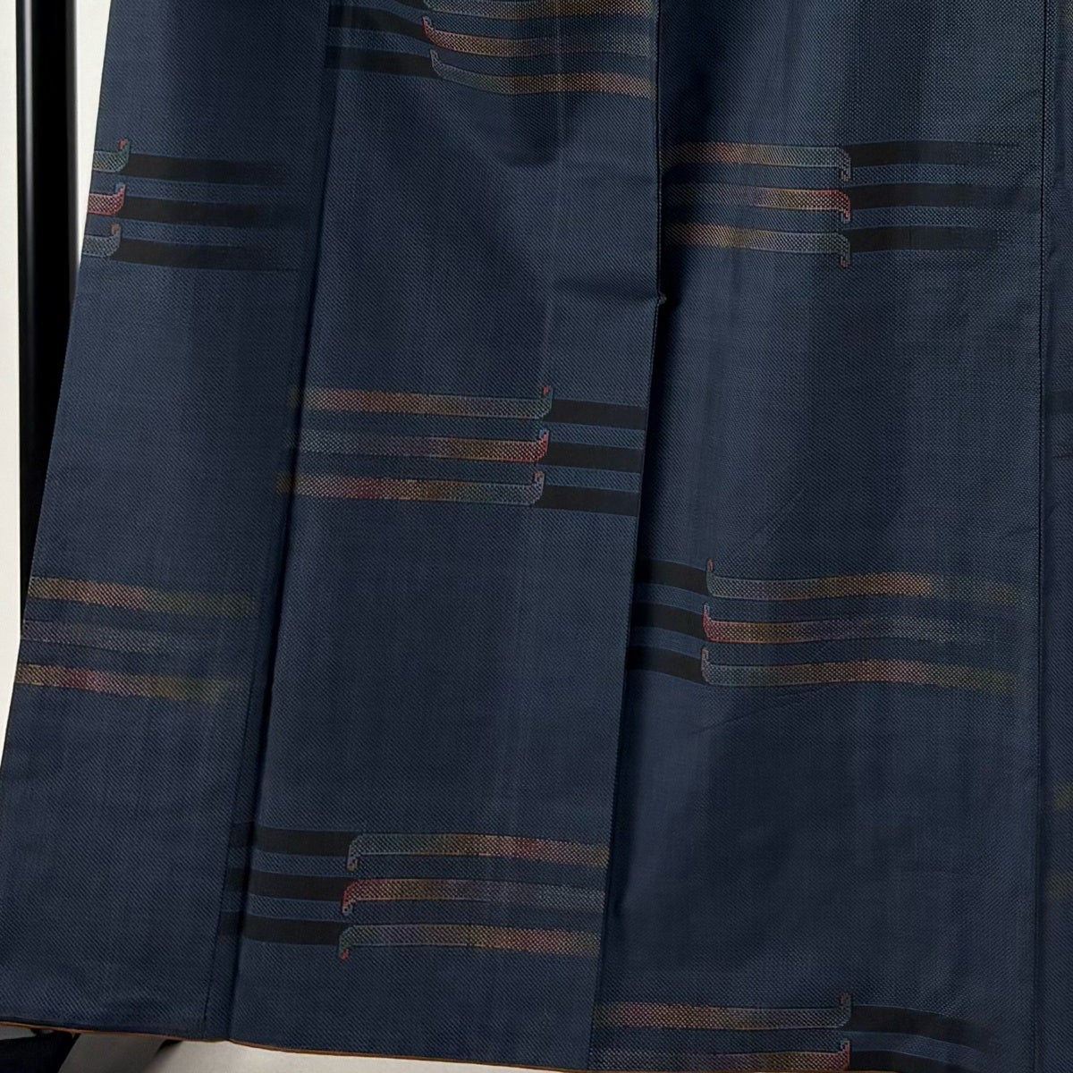 大島紬 身丈164cm 裄丈62cm 正絹 逸品 【中古】 美品】 大島紬 身丈152cm 裄丈62.5cm S 袷 都喜ヱ門 証紙あり 葉 実 青