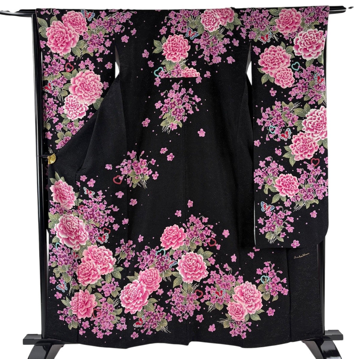 黒地⭐️着丈177cm⭐️裄68cm⭐️正絹絞り全総松柄振袖掛下衣装⭐️貴重品⭐️売り切り 000002946418-01.jpg?size=xl&w=