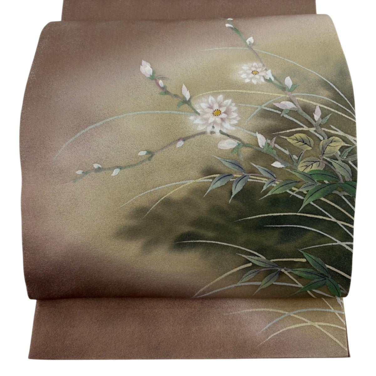 袋帯 秀品 童 花 螺鈿 箔 金色 お太鼓柄 正絹|中古・古着・リサイクル 袋帯 秀品 童 花 螺鈿 箔 金色 お太鼓柄 正絹|中古・古着・リサイクル