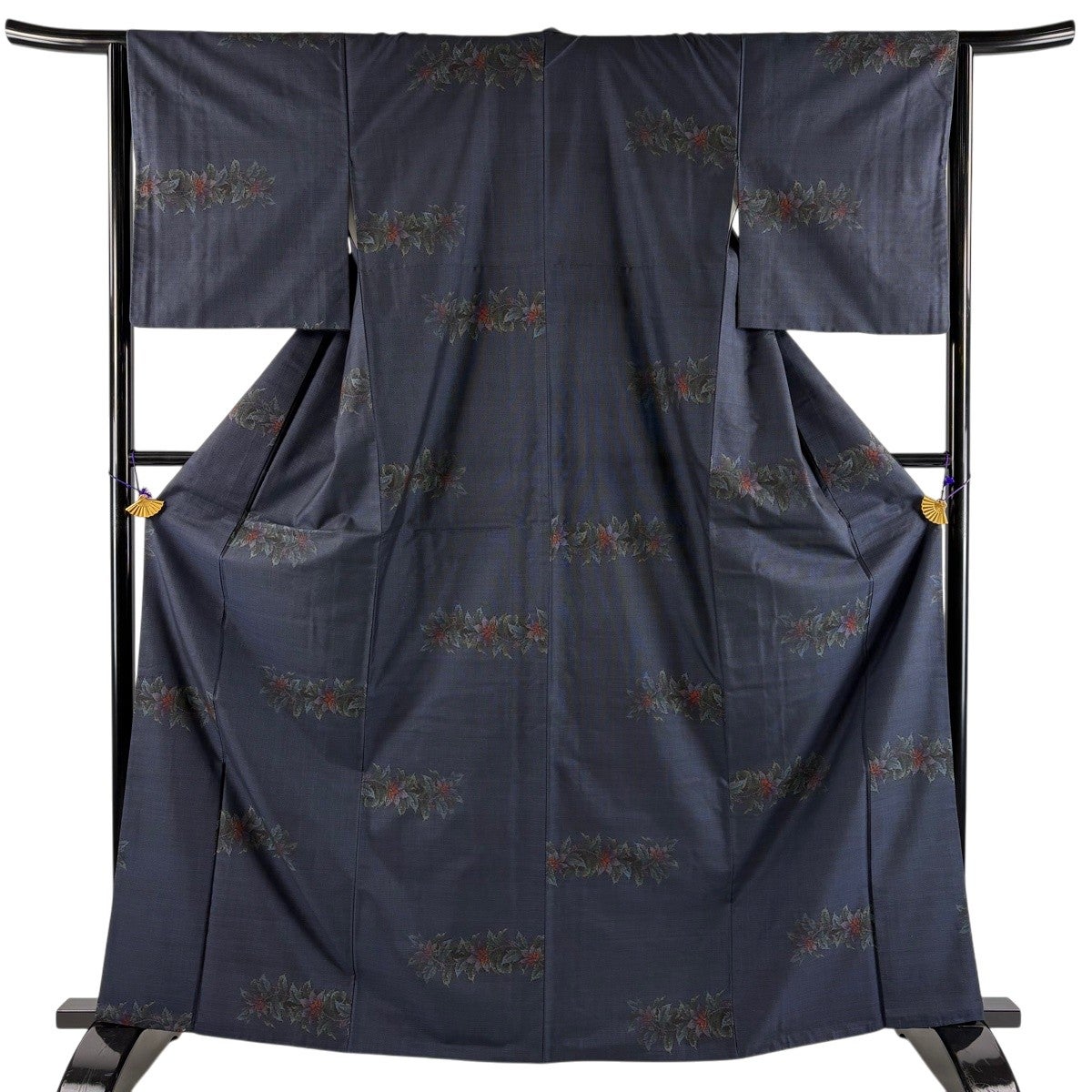 紬 身丈165cm 裄丈68.5cm L 袷 縦縞 ピンク 正絹 秀品｜中古・古着
