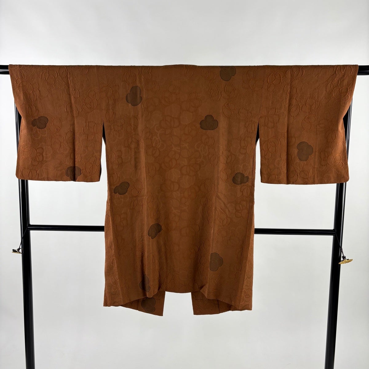 コート地 斉藤三才 染め分け 正絹 反物 美品】 道中着 身丈101cm 裄丈68cm L 斉藤三才 和装コート
