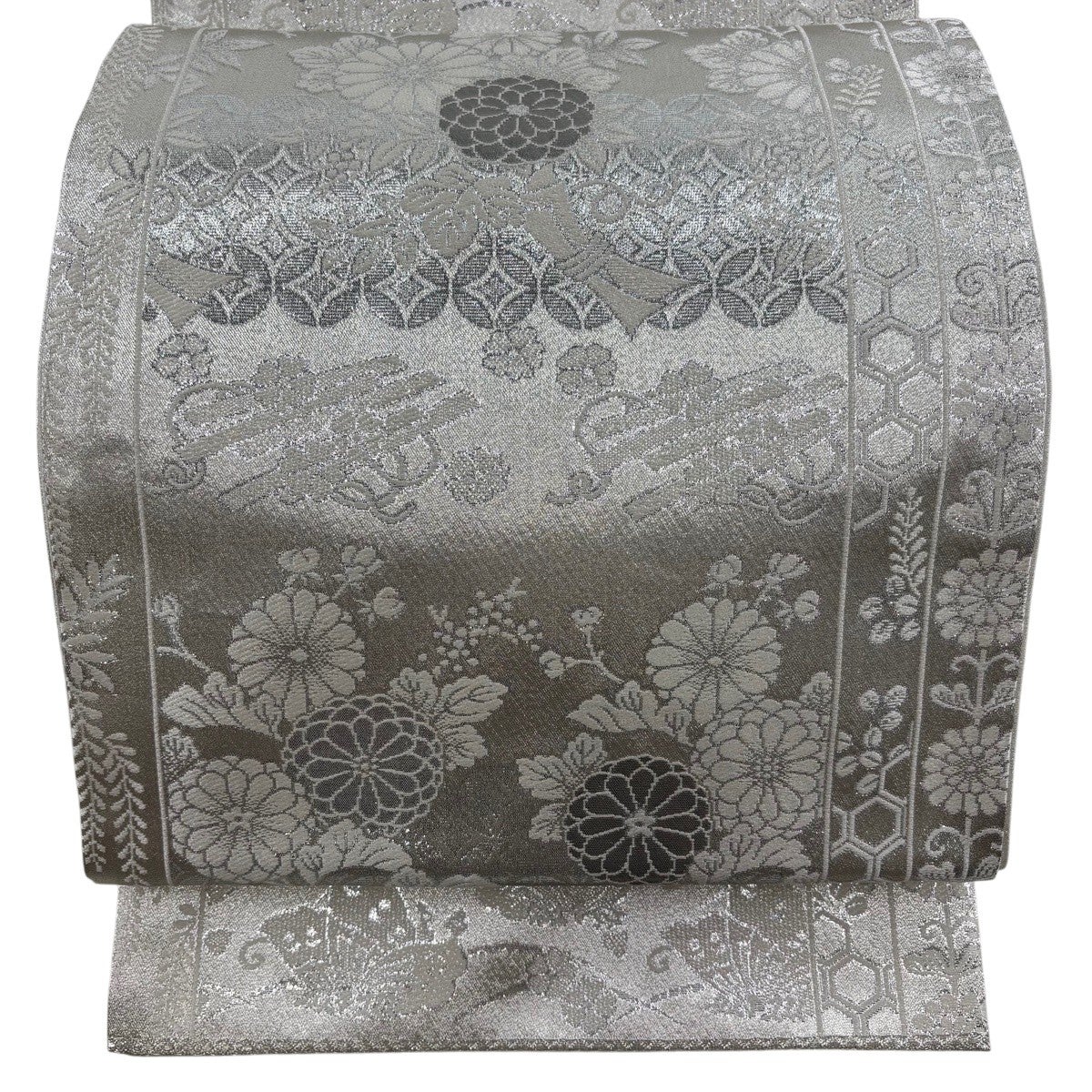 美品】 袋帯 秀品 夢想辻が花 箔 金糸 黒 六通 正絹｜中古・古着