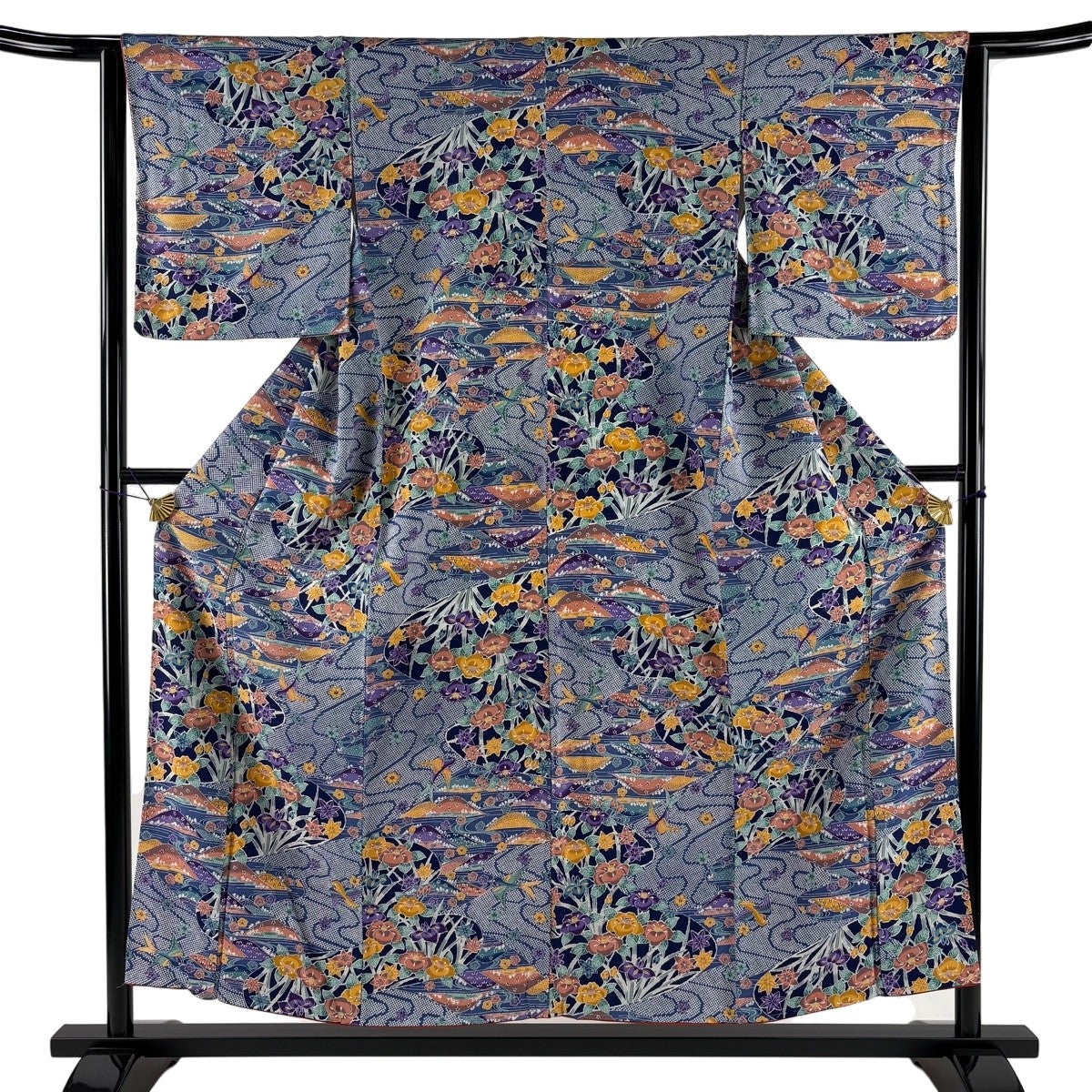 着用少ない！本染め＊コーマ＊カワハギ＊鯖＊魚＊浴衣着物＊１６６ｃｍ＊裄６６ 000003047291-01.jpg?size=l&w=