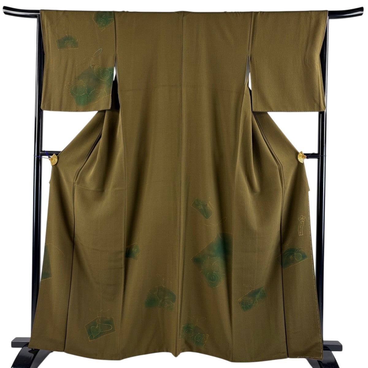 帯5974 ●辻村ジュサブロー 高級 正絹 六通 袋帯 最終価格】 70%OFF 袋帯 逸品 辻村ジュサブロー 落款あり 斜縞 波 金糸